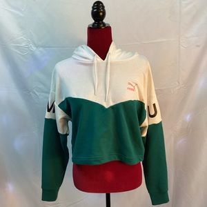 NWT Puma crop hoodie